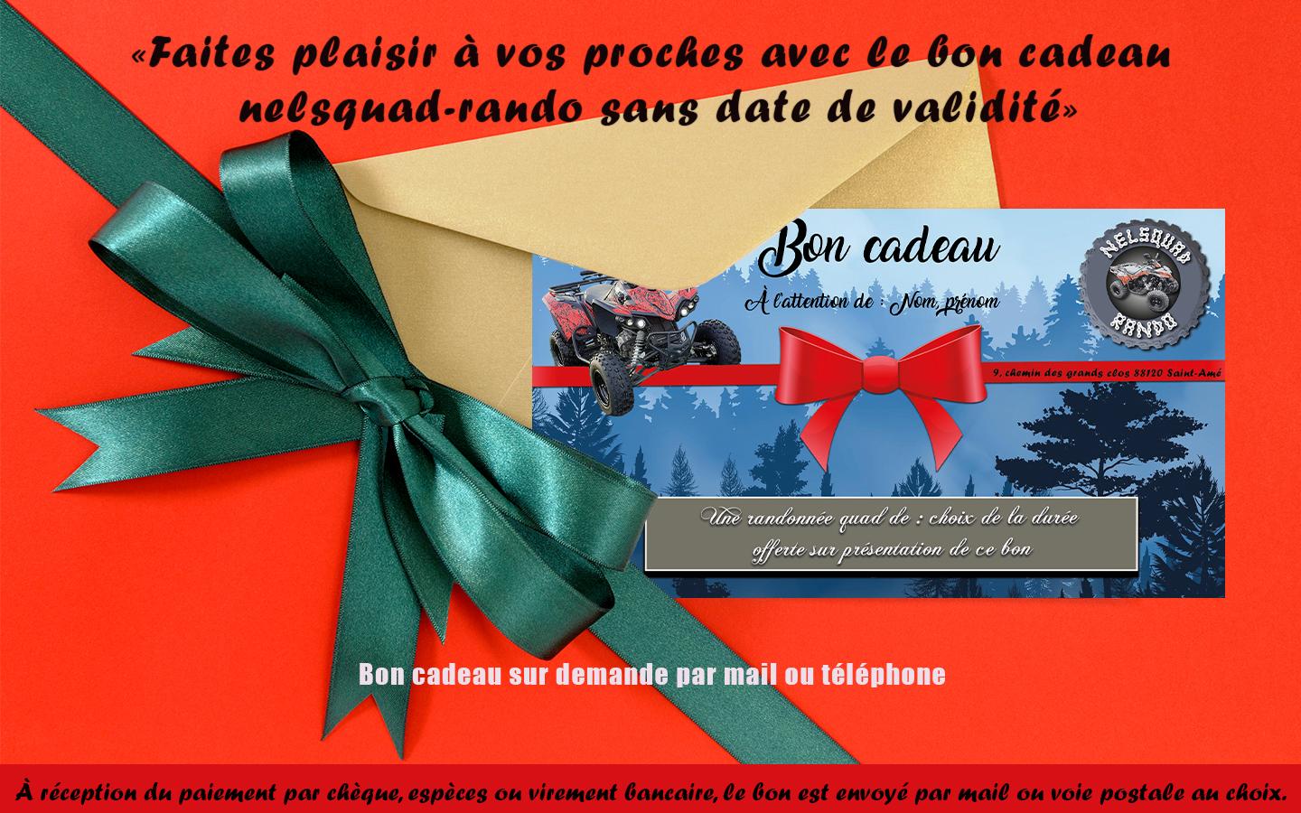 Proposition de bon cadeau